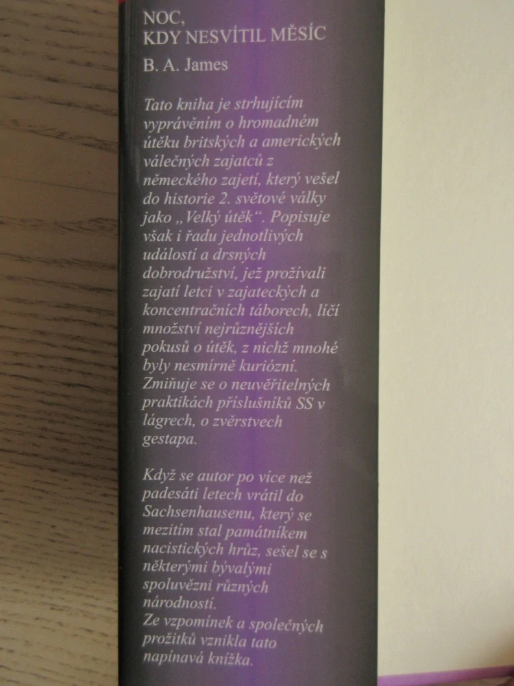 NOC, KDY NESVÍTIL MĚSÍC, B. A. JAMES, **an