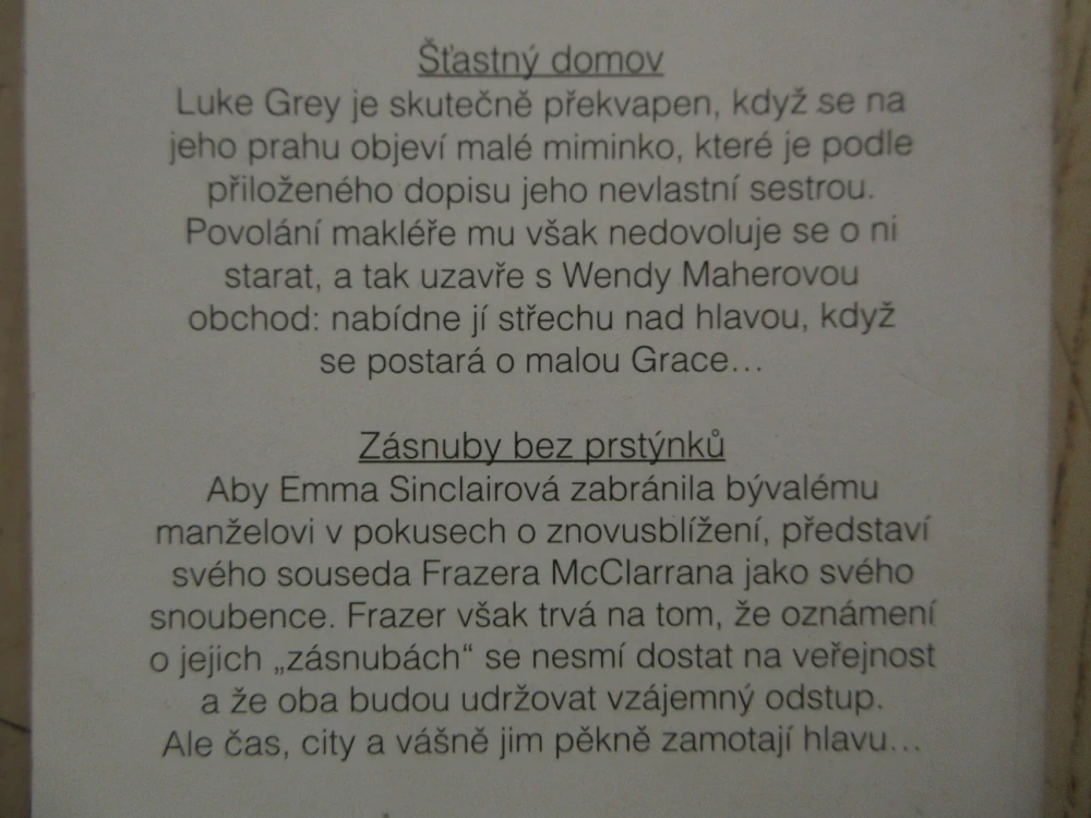ŠŤASTNÝ DOMOV, MARION LENNOXOVÁ, ZÁSNUBY BEZ PRSTÝNKŮ, KATHRYN ROSSOVÁ, **an