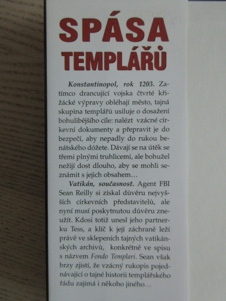 SPÁSA TEMPLÁŘŮ, RAYMOND KHOURY, **an