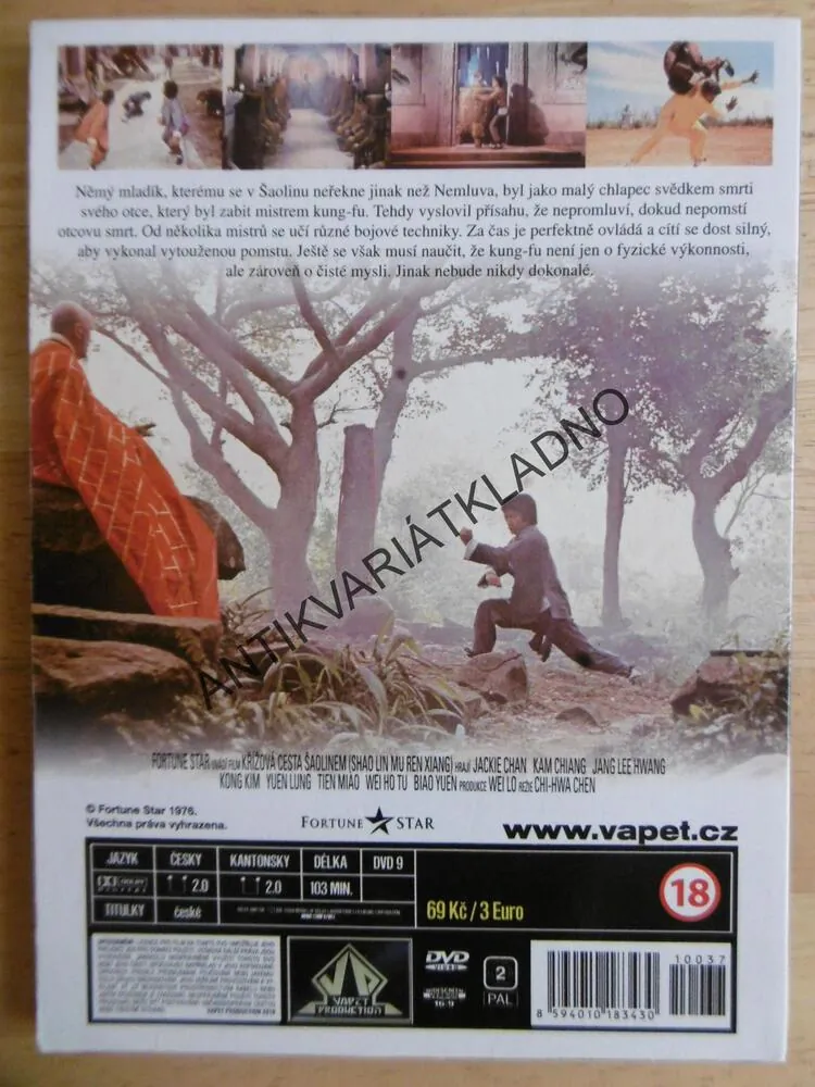 KŘÍŽOVÁ CESTA ŠAOLINEM, DVD FILM