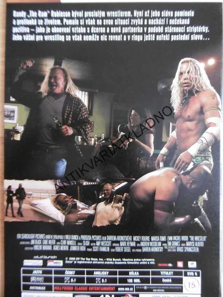 WRESTLER, MICKEY ROURKE, DVD FILM