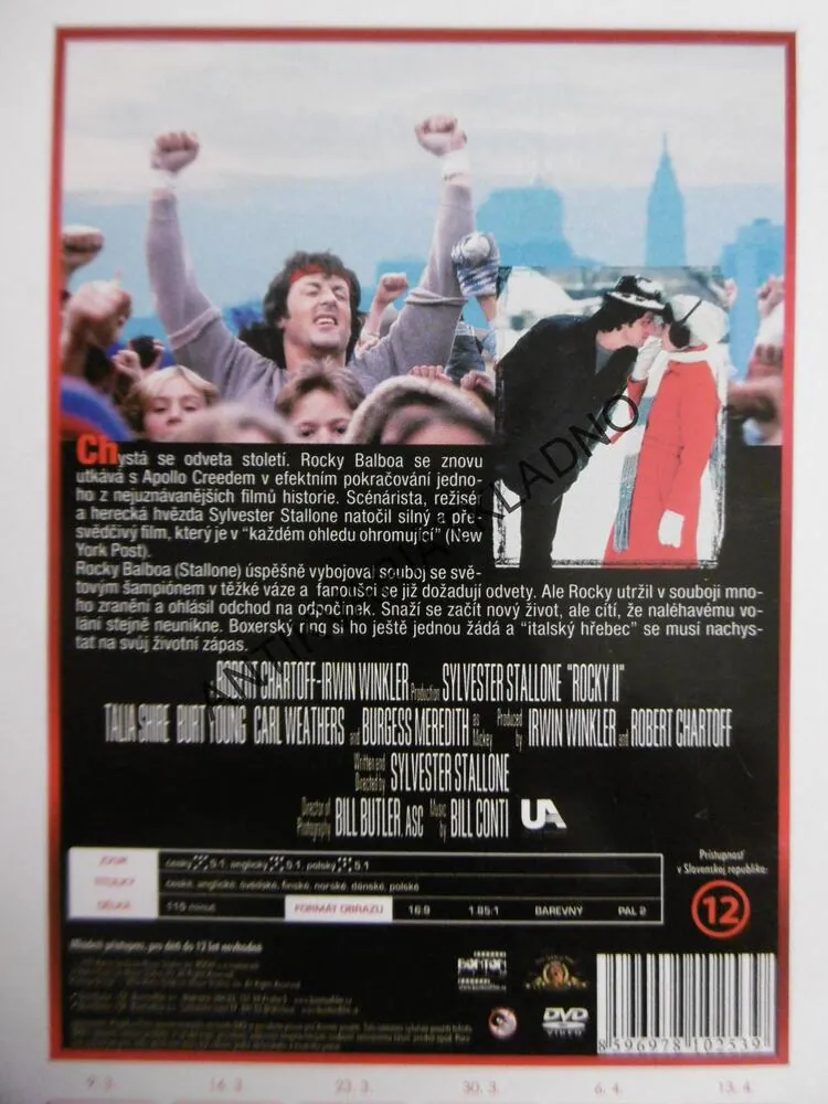 ROCKY II, DVD FILM