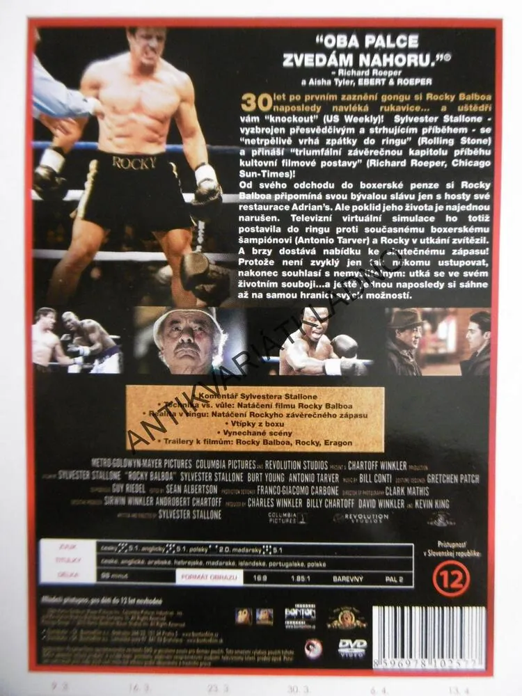 ROCKY BALBOA, DVD FILM