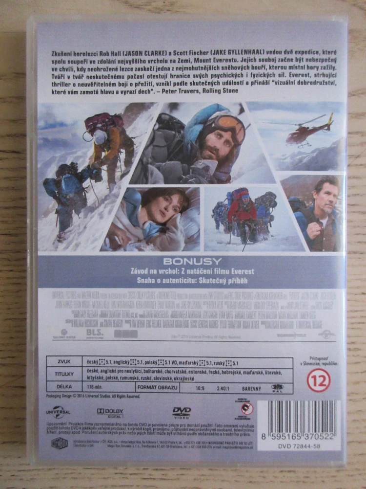 EVEREST, J. CLARKE, J. BROLIN, J. HAWKES, DVD FILM