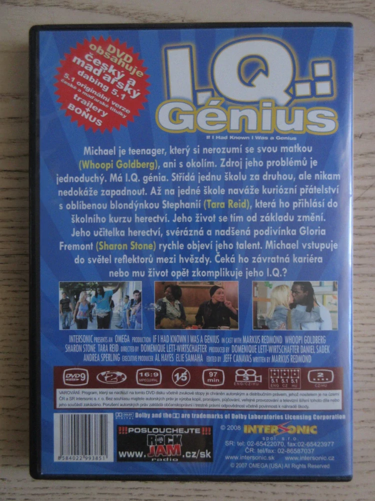 I.Q. GÉNIUS, W. GOLDBERG, S. STONE, DVD FILM