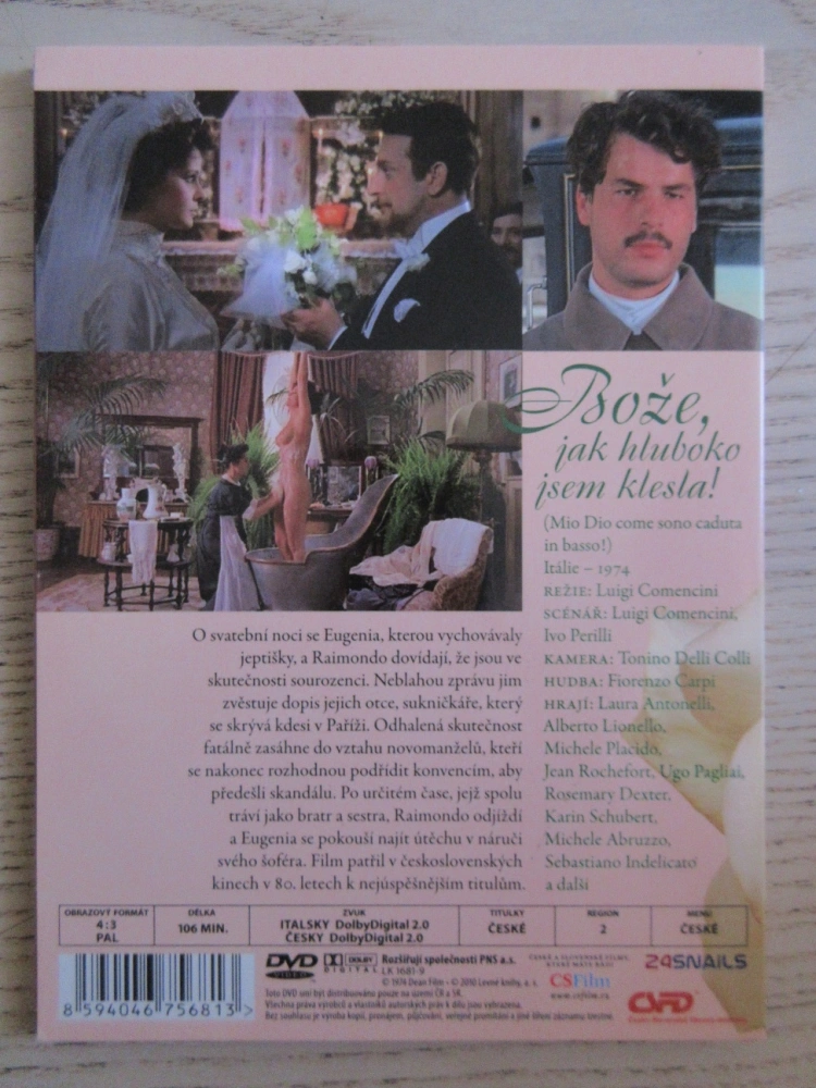 BOŽE, JAK HLUBOKO JSEM KLESLA!, L. ANTONELLI, M. PLACIDO, DVD FILM