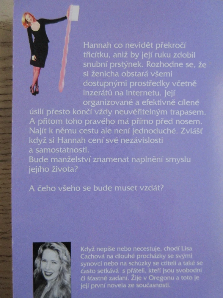 NEKONEČNÉ SCHŮZKY, LISA CACHOVÁ, **an