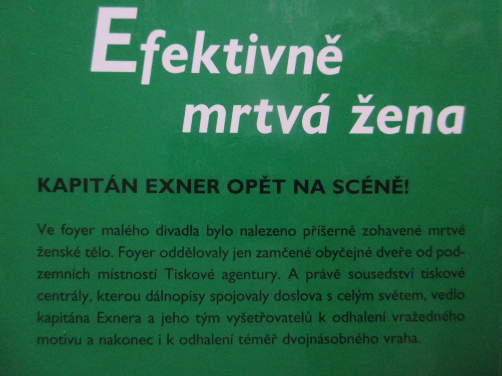 EFEKTIVNĚ MRTVÁ ŽENA, VÁCLAV ERBEN, **an
