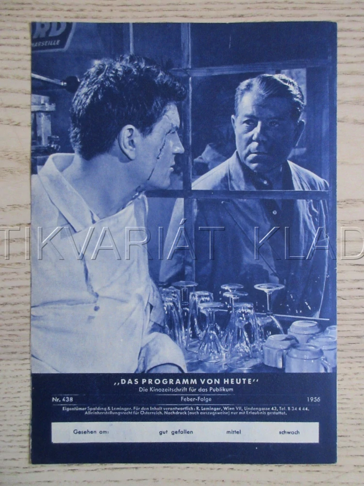 MÄDCHEN VERSCHWINDEN, J. GABIN, BIO PROGRAM ČŠ-2 Č. 6