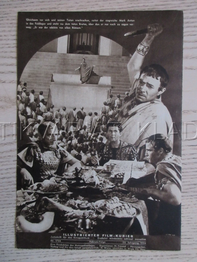 JULIUS CAESAR, M. BRANDO, BIO PROGRAM ČŠ-2 Č. 23