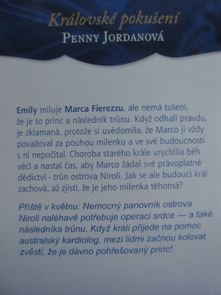 KRÁLOVSKÉ POKUŠENÍ, PENNY JORDANOVÁ, **an
