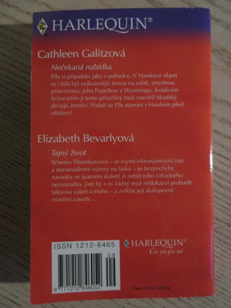 NEČEKANÁ NABÍDKA, CATHLEEN GALITZOVÁ, TAJNÝ ŽIVOT, ELIZABETH BEVARLYOVÁ, **an