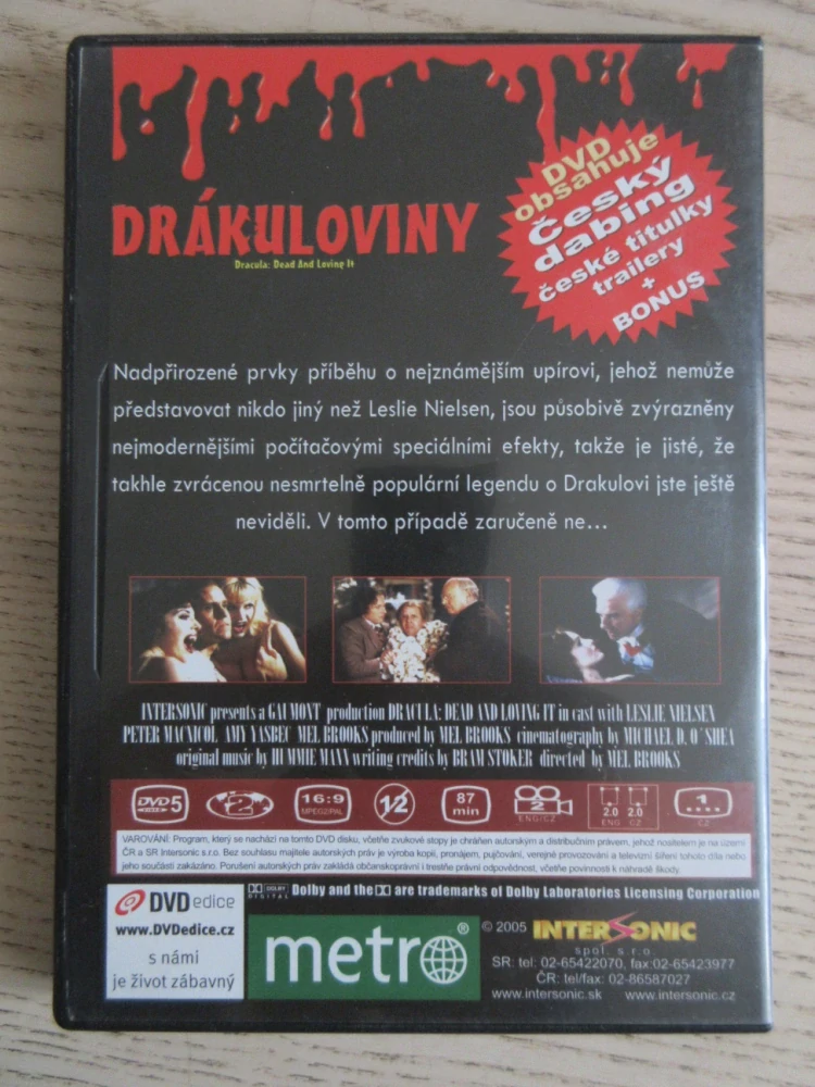 DRÁKULOVINY, L. NIELSEN, DVD FILM