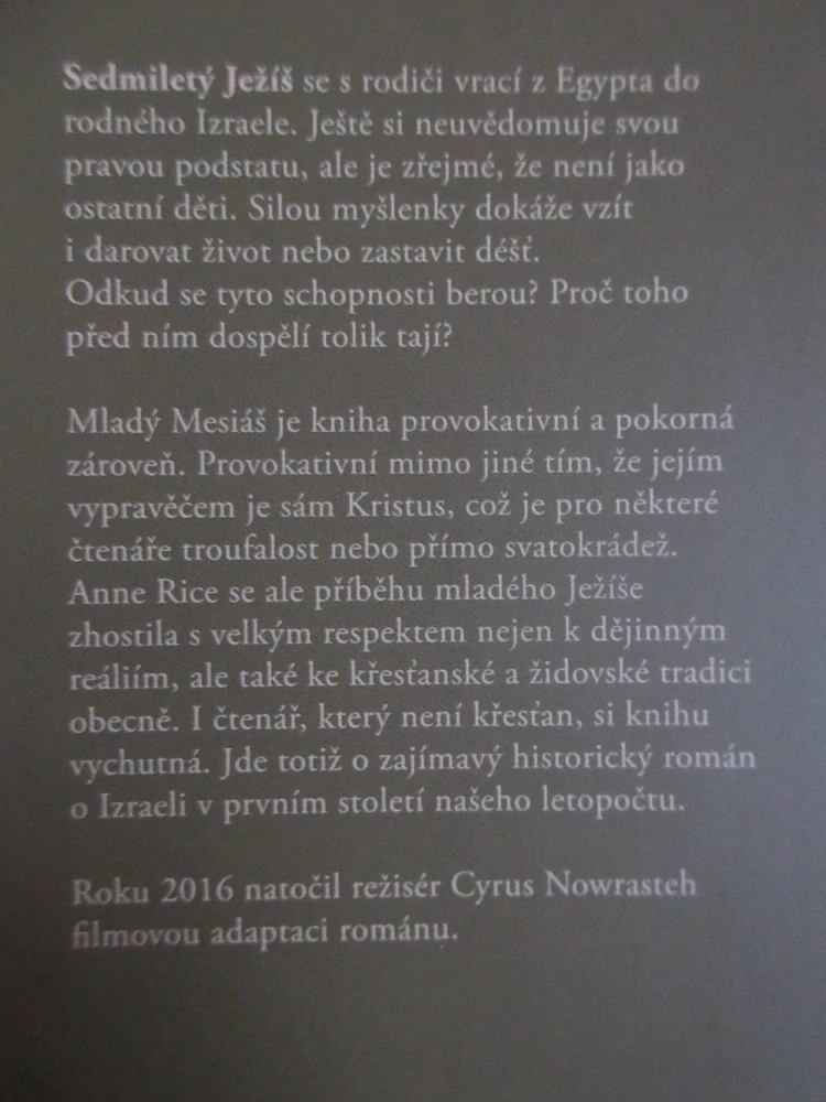 MLADÝ MESIÁŠ, ANNE RICE, **an