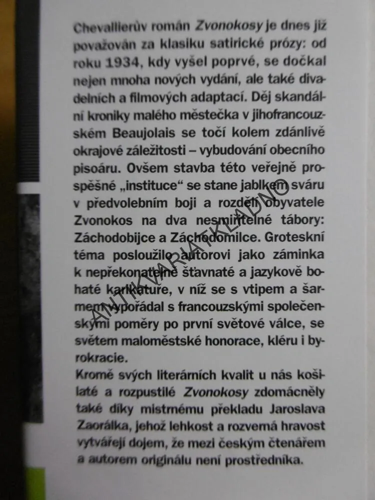 ZVONOKOSY,GABRIEL CHEVALLIER