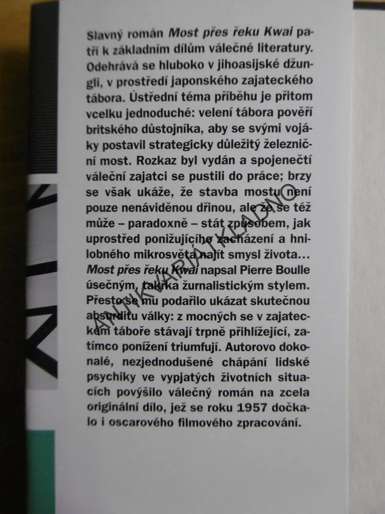 MOST PŘES ŘEKU KWAI, PIERRE BOULLE