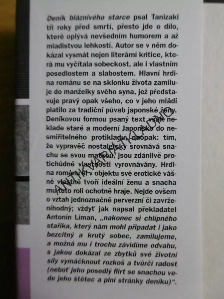 DENÍK BLÁZNIVÉHO STARCE, DŽUNIČIRÓ TANIZAKI, **an