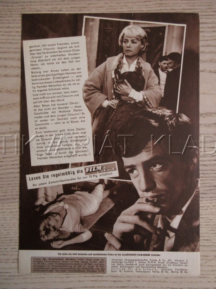 MODERATO CANTABILE, J.-P. BELMONDO, BIO PROGRAM ČŠ-2 Č. 69