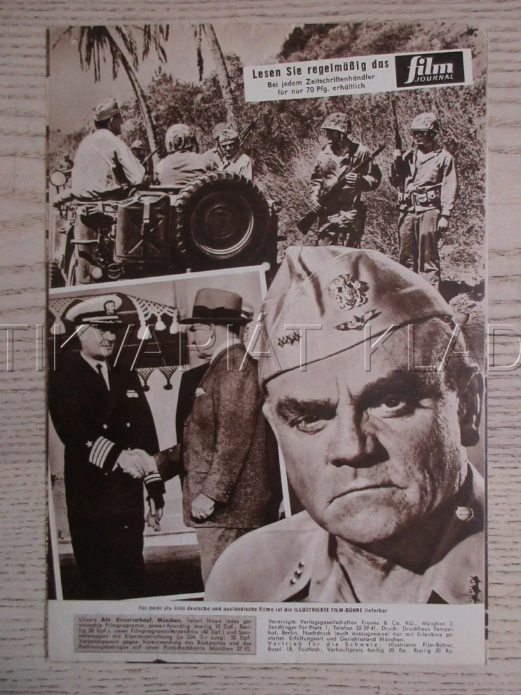 GALANTNÍ HODINY, J. CAGNEY, BIO PROGRAM ČŠ-2 Č. 76