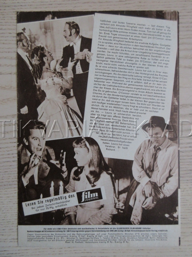 THE GLASS MENAGRIE, K. DOUGLAS, BIO PROGRAM ČŠ-2 Č. 77