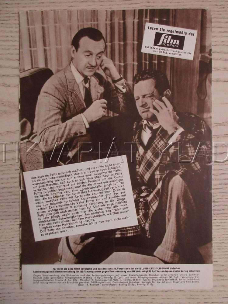 MODRÝ MĚSÍC, W. HOLDEN, D. NIVEN, BIO PROGRAM ČŠ-2 Č. 79