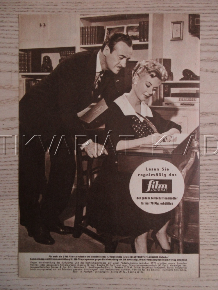 ŠŤASTNÉ VÝROČÍ, D. NIVEN, BIO PROGRAM ČŠ-2 Č. 87