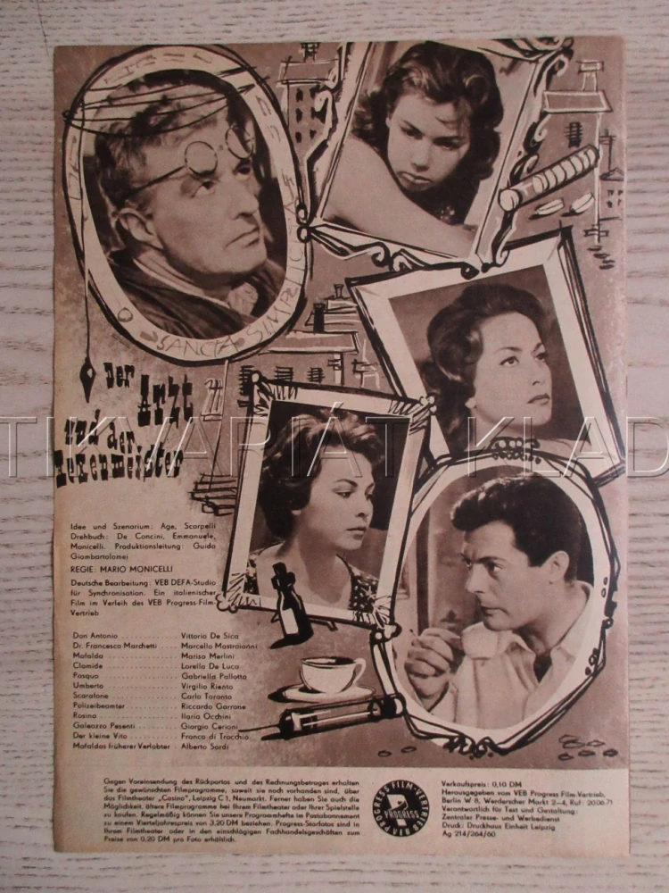 LÉKAŘ A ČARODĚJ, V. DE SICA, PROGRAM ČŠ-2 Č. 135