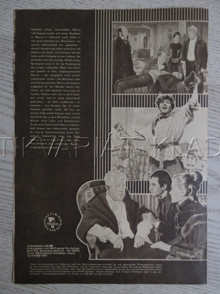 BÍDNÍCI, 2. DÍL, J. GABIN, BIO PROGRAM ČŠ-2 Č. 178
