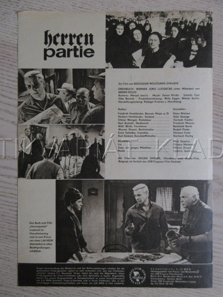 HERREN PARTIE, G. GEORGE, BIO PROGRAM ČŠ-2 Č. 180