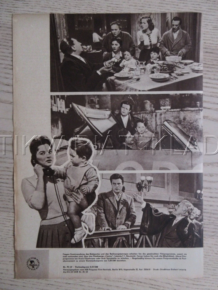 MANŽEL DVOU ŽEN, IL BIGAMO, M. MASTROIANNI, FILM IT, BIO PROGRAM ČŠ-2 Č. 211