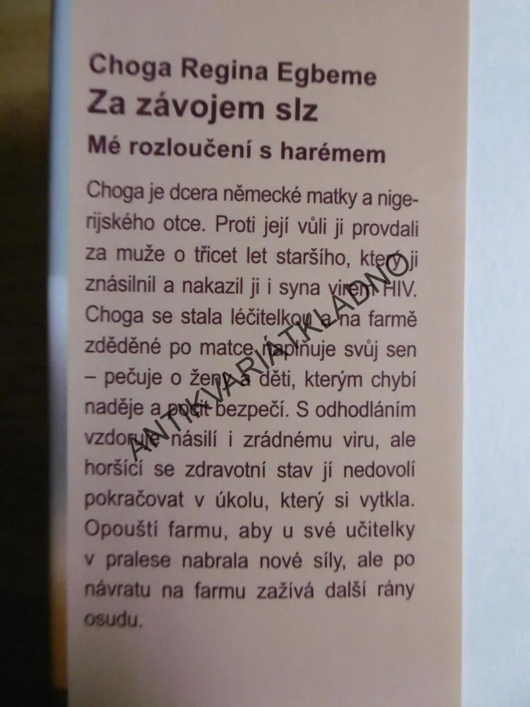 ZA ZÁVOJEM SLZ, MÉ ROZLOUČENÍ S HARÉMEM, CHOGA REGINA EGBEME