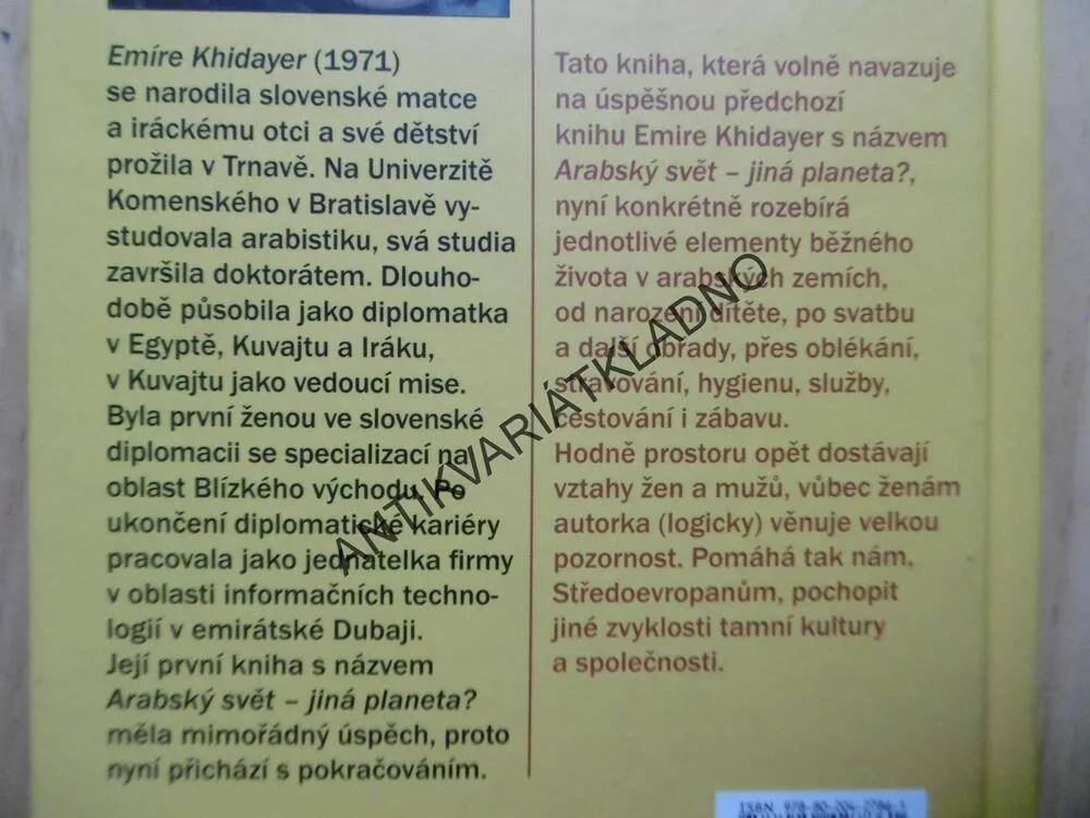 ŽIVOT PO ARABSKU, EMÍRE KHIDAYER