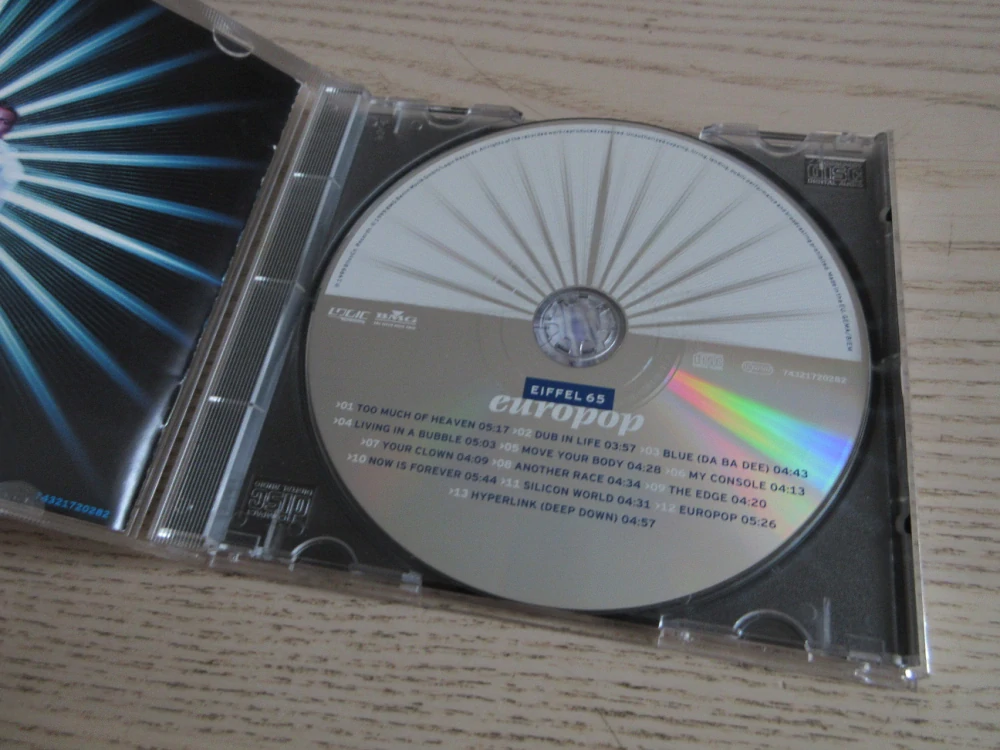 EUROPOP, EIFFEL 65, CD HUDBA