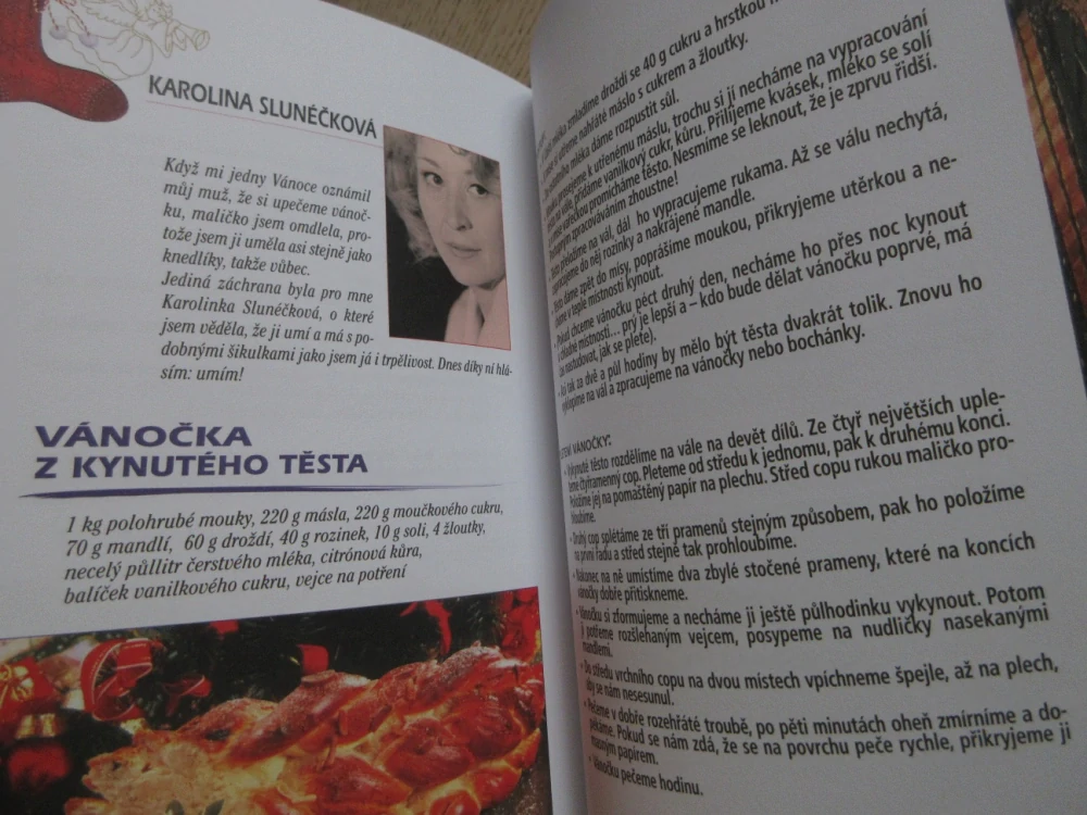 VÁNOČNÍ RECEPTY ČESKÝCH HERCŮ, MIROSLAVA BESSEROVÁ, **an
