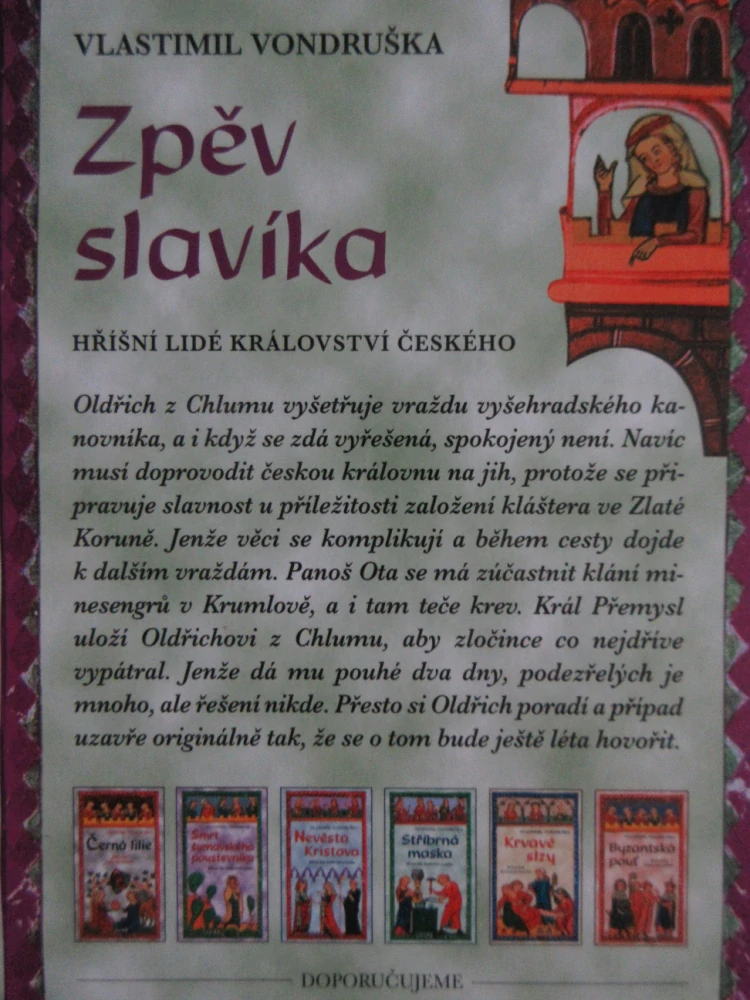 ZPĚV SLAVÍKA, VLASTIMIL VONDRUŠKA, **an