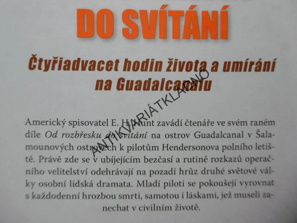 OD ROZBŘESKU DO SVÍTÁNÍ, EVERETTE HOWARD HUNT, **an