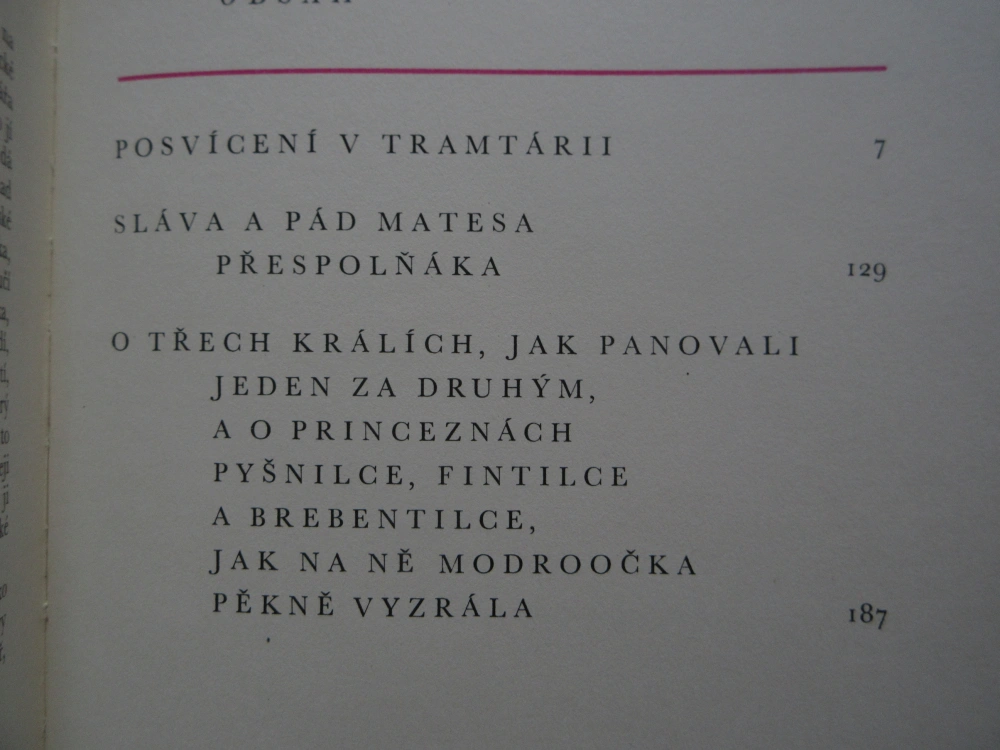 POSVÍCENÍ V TRAMTÁRII, JAN DRDA, 1972, **an