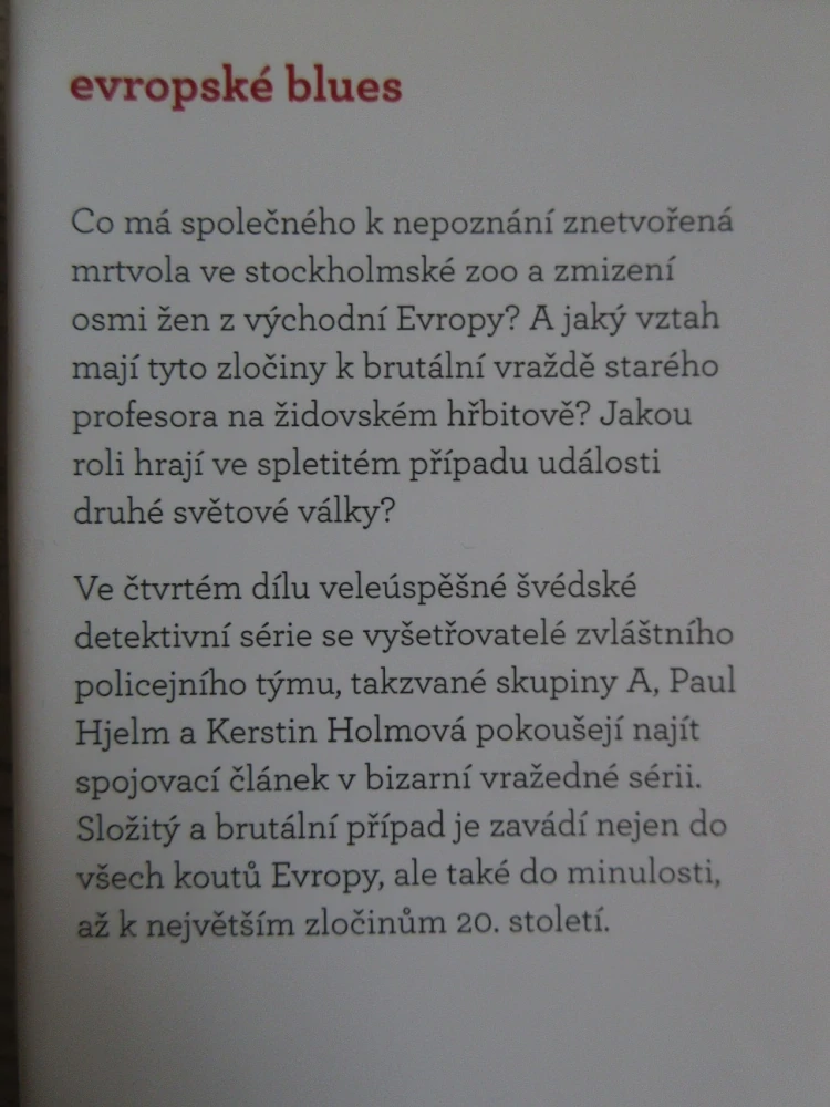 EVROPSKÉ BLUES, ARNE DAHL, **an