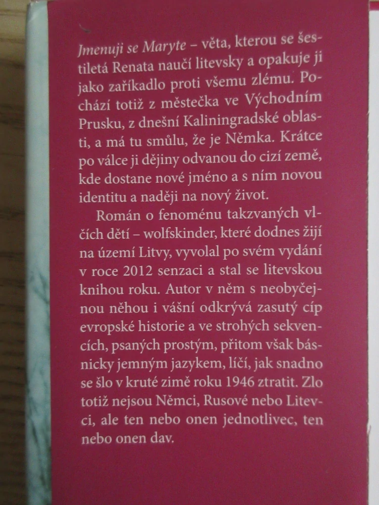 JMENUJI SE MARYTE, ALVYDAS ŠLEPIKAS, **an