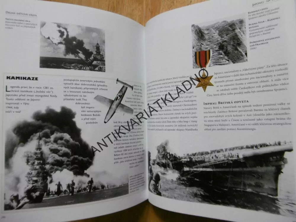 DRUHÁ SVĚTOVÁ VÁLKA, 700 FOTOGRAFIÍ, MAPY, GRAFY, TABULKY, **an