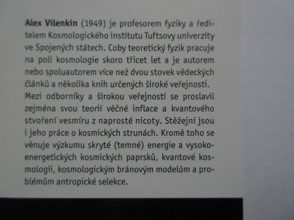 MNOHO SVĚTŮ V JEDNOM, ALEX VILENKIN, **an