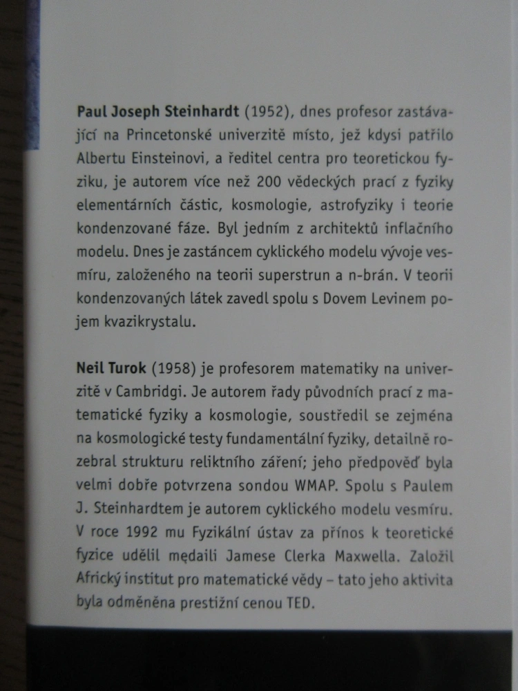 BEZ POČÁTKU A KONCE, PAUL J. STEINHARDT, NEIL TUROK, **an