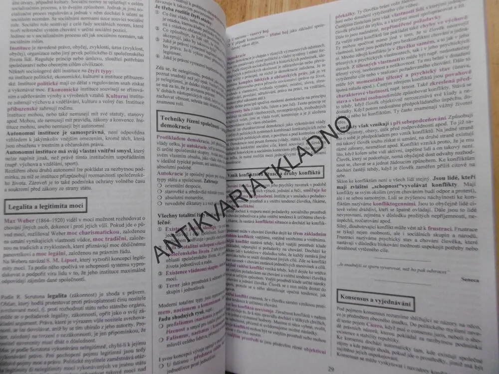 SPOLEČENSKÉ VĚDY V KOSTCE PRO STŘEDNÍ ŠKOLY, HLADÍK, 
