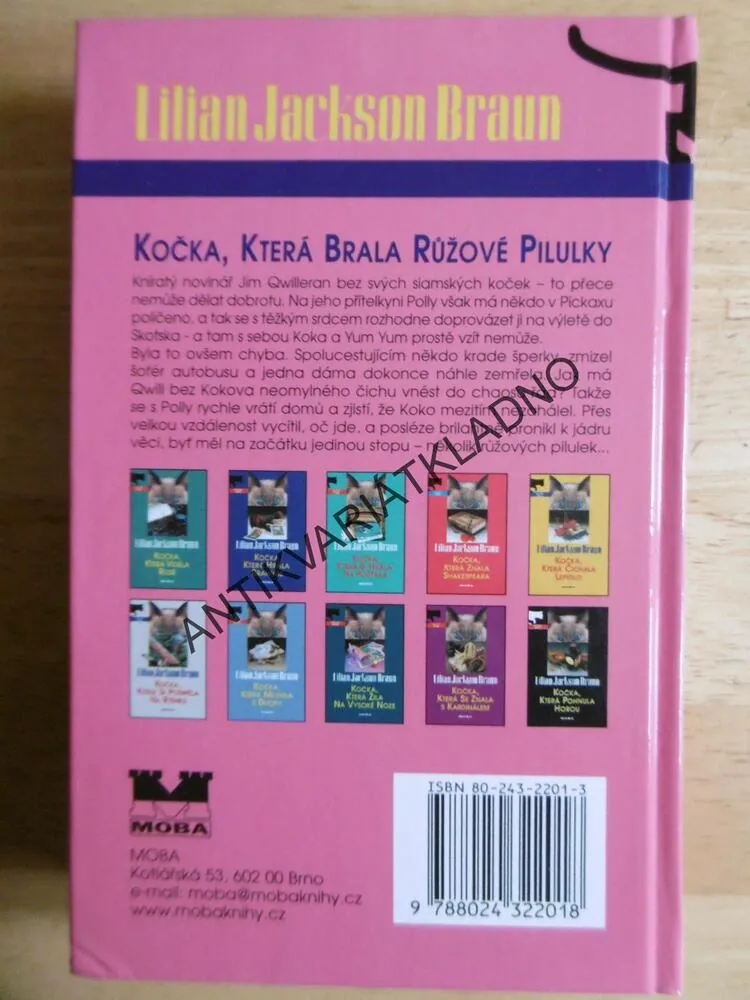 KOČKA, KTERÁ BRALA RŮŽOVÉ PILULKY, LILIAN JACKSON BRAUN