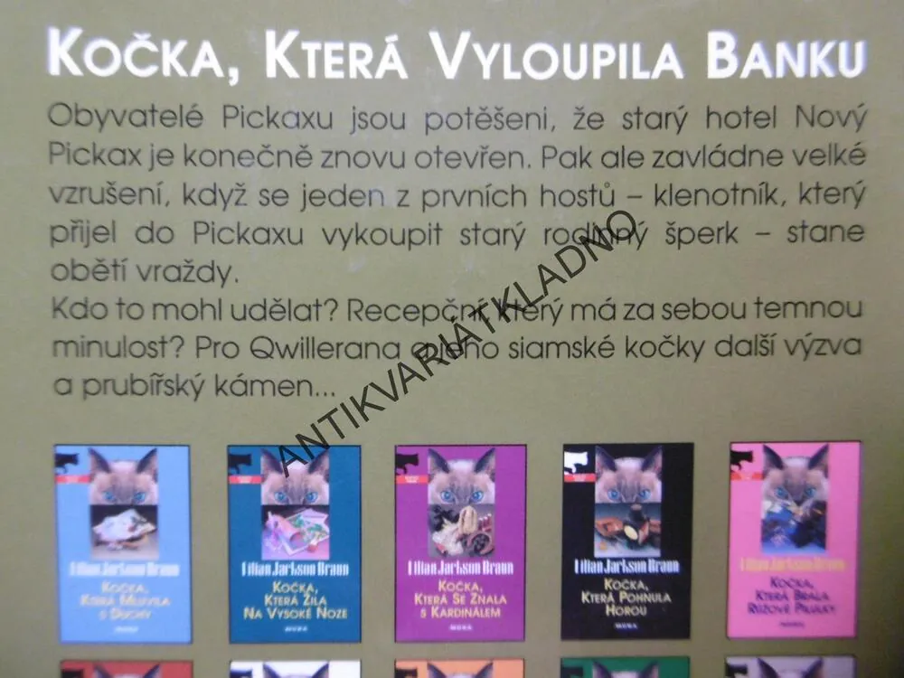 KOČKA, KTERÁ VYLOUPILA BANKU, LILIAN JACKSON BRAUN