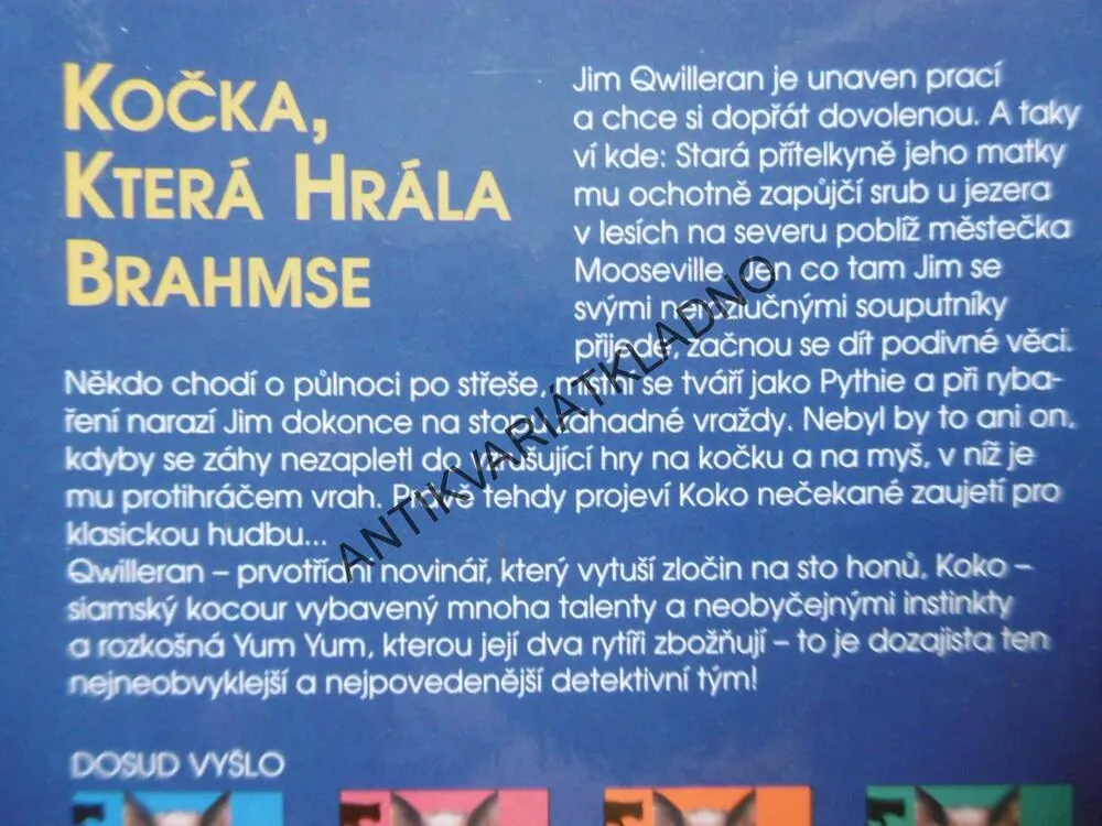 KOČKA, KTERÁ HRÁLA BRAHMSE, LILIAN JACKSON BRAUN
