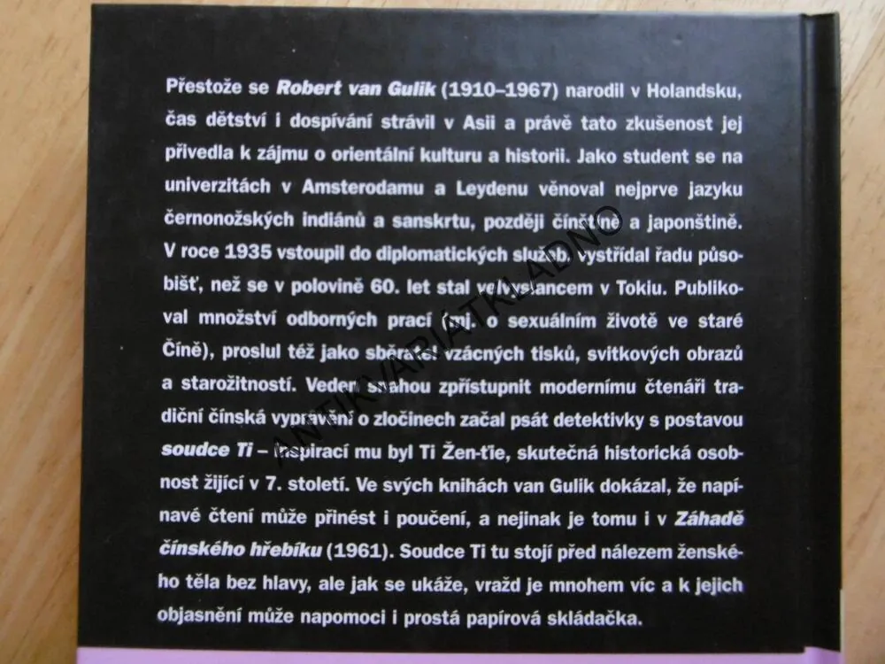 ZÁHADA ČÍNSKÉHO HŘEBÍKU, ROBERT VAN GULIK, **an