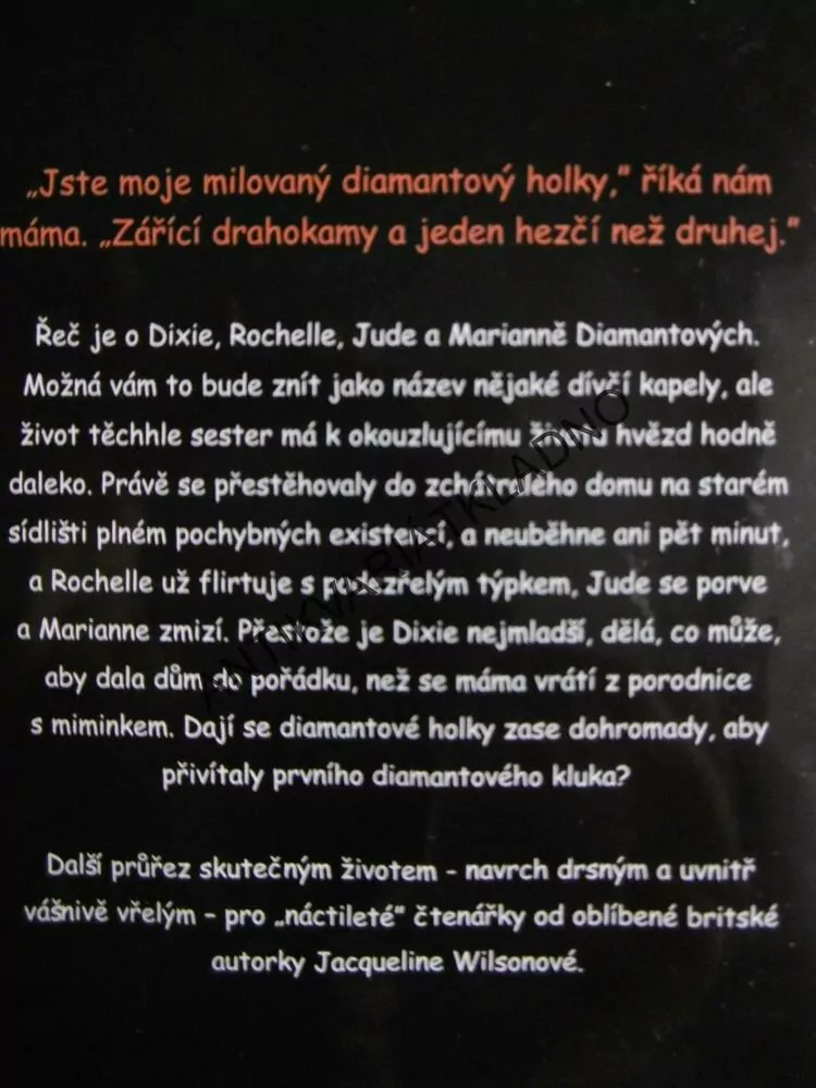 DIAMANTOVÉ HOLKY, JACQUELINE WILSONOVÁ, **an
