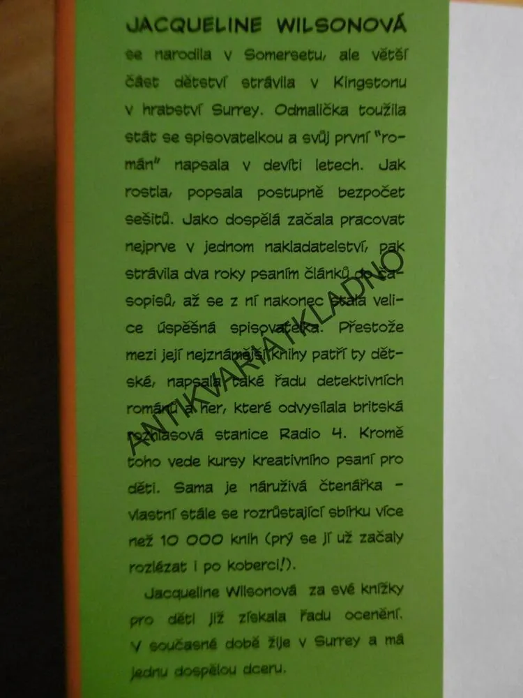 PRVNÍ LÁSKA, JACQUELINE WILSONOVÁ, **an