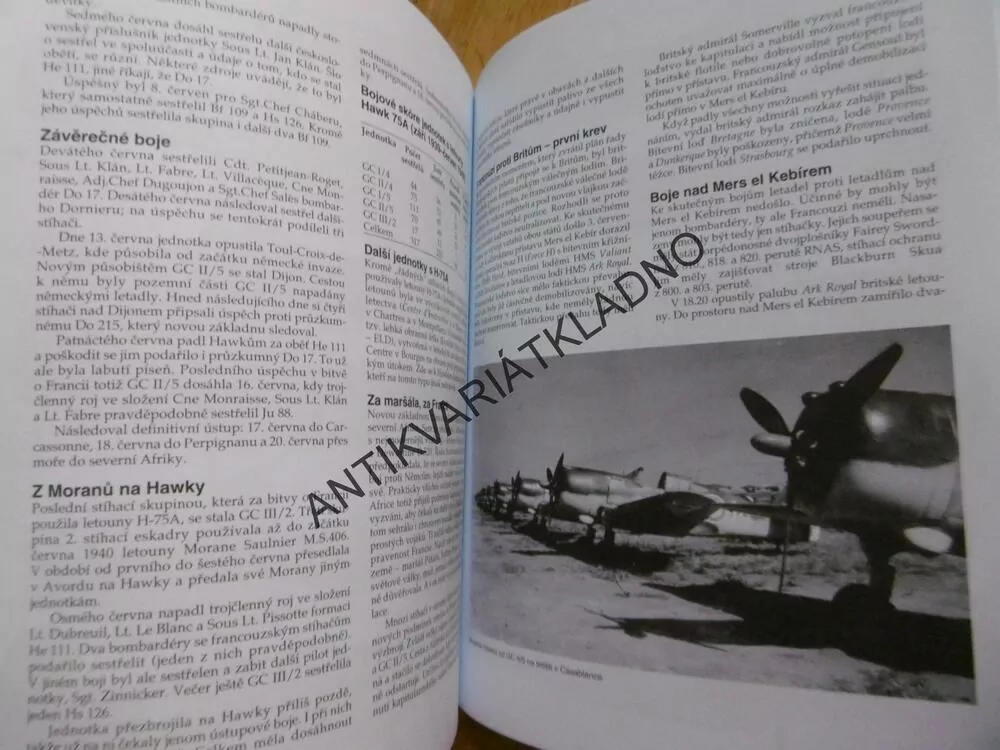 BOJOVÉ LEGENDY, CURTISS P-36,, HAWK 75, CHODIL